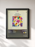 #noir Tableau de l'album Softly... de Luiz Bonfá, cadre noir, imprimé et encadré en France