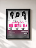 #noir Tableau de l'album Good Girls de The Ronettes, cadre noir, imprimé et encadré en France