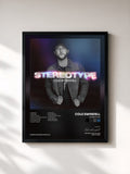#noir Tableau de l'album Stereotype de Cole Swindell, cadre noir, imprimé et encadré en France