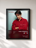 #noir Tableau de l'album Songs I Heard de Harry Connick Jr., cadre noir, imprimé et encadré en France