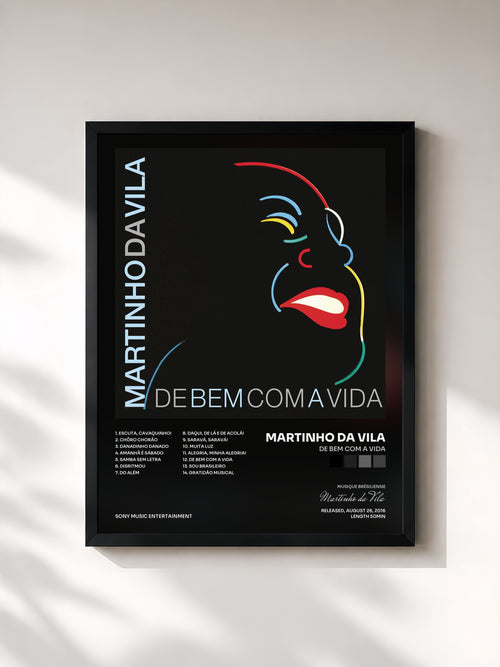Martinho da Vila · De Bem Com a Vida — Affiche encadrée