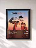 #noir Tableau de l'album Me 4 U de OMI, cadre noir, imprimé et encadré en France