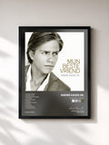 #noir Tableau de l'album Mijn Beste Vriend de André Hazes Jr., cadre noir, imprimé et encadré en France