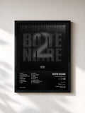 #noir Tableau de l'album Boîte Noire Vol.2 de Boîte noire, cadre noir, imprimé et encadré en France