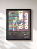 #noir Tableau de l'album + Otero y Yo (Versión Extendida) de David Otero, cadre noir, imprimé et encadré en France
