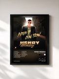 #noir Tableau de l'album Activo y Con Flow de Henry Mendez, cadre noir, imprimé et encadré en France