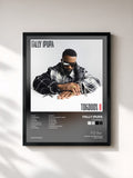 #noir Tableau de l'album Tokooos II de Fally Ipupa, cadre noir, imprimé et encadré en France