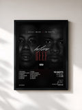 #noir Tableau de l'album Before Beef de Yo Gotti, cadre noir, imprimé et encadré en France