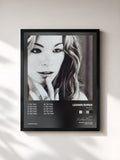 #noir Tableau de l'album Tic Toc (Remixes) de LeAnn Rimes, cadre noir, imprimé et encadré en France
