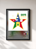 #noir Tableau de l'album Estrellas de Guts, cadre noir, imprimé et encadré en France