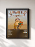 #noir Tableau de l'album Llámame Luis de Cepeda, cadre noir, imprimé et encadré en France