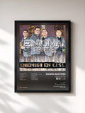 #noir Tableau de l'album Enemigo En Casa de Enigma Norteño, cadre noir, imprimé et encadré en France