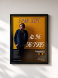 #noir Tableau de l'album All the Sad Stories de Dylan Scott, cadre noir, imprimé et encadré en France