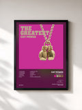 #noir Tableau de l'album The Greatest de Cat Power, cadre noir, imprimé et encadré en France
