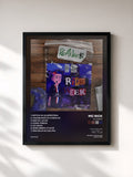 #noir Tableau de l'album Rickweek de MC Rick, cadre noir, imprimé et encadré en France