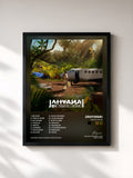#noir Tableau de l'album Trafic Inter de Jahyanai, cadre noir, imprimé et encadré en France