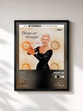 #noir Tableau de l'album Things Are Swingin' de Peggy Lee, cadre noir, imprimé et encadré en France
