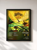 #noir Tableau de l'album Set in Stone (Instrumentals) de Stick Figure, cadre noir, imprimé et encadré en France