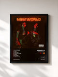#noir Tableau de l'album New World Pt. 1 de Krewella, cadre noir, imprimé et encadré en France