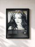 #noir Tableau de l'album Life Goes On (Remixes) de LeAnn Rimes, cadre noir, imprimé et encadré en France