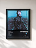 #noir Tableau de l'album Junction Seven de Steve Winwood, cadre noir, imprimé et encadré en France