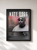 #noir Tableau de l'album Nobody Does It Better de Nate Dogg, cadre noir, imprimé et encadré en France