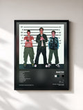 #noir Tableau de l'album Busted de Busted, cadre noir, imprimé et encadré en France