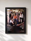 #noir Tableau de l'album Fighting de Thin Lizzy, cadre noir, imprimé et encadré en France