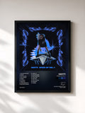 #noir Tableau de l'album SPEED UP VOL. 1 de Haiyti, cadre noir, imprimé et encadré en France