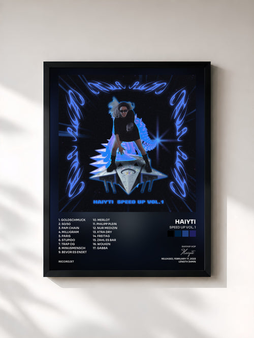 Haiyti · SPEED UP VOL. 1 — Affiche encadrée