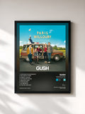 #noir Tableau de l'album Paris Willouby (Bande originale du film) de Gush, cadre noir, imprimé et encadré en France