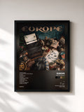 #noir Tableau de l'album Bag of Bones de Europe, cadre noir, imprimé et encadré en France
