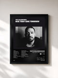 #noir Tableau de l'album Here Today Gone Tomorrow de Fritz Kalkbrenner, cadre noir, imprimé et encadré en France
