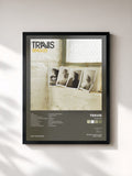 #noir Tableau de l'album Singles de Travis, cadre noir, imprimé et encadré en France