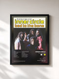 #noir Tableau de l'album Bad to the Bone de Inner Circle, cadre noir, imprimé et encadré en France