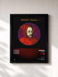#noir Tableau de l'album Sadeness (Part I) de Enigma, cadre noir, imprimé et encadré en France