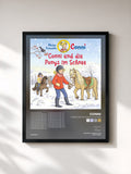 #noir Tableau de l'album Conni und die Ponys im Schnee de Conni, cadre noir, imprimé et encadré en France
