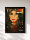 #noir Tableau de l'album Sei bellissima de Loredana Bertè, cadre noir, imprimé et encadré en France