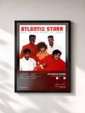 #noir Tableau de l'album All In The Name Of Love de Atlantic Starr, cadre noir, imprimé et encadré en France