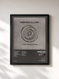 #noir Tableau de l'album The Reworks de Pendulum, cadre noir, imprimé et encadré en France