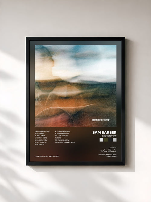 Sam Barber · Broken View — Affiche encadrée