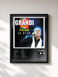 #noir Tableau de l'album Al Bano de Al Bano, cadre noir, imprimé et encadré en France