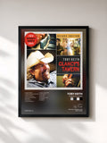#noir Tableau de l'album Clancy's Tavern de Toby Keith, cadre noir, imprimé et encadré en France