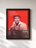 #noir Tableau de l'album Icons: Tom Jones de Tom Jones, cadre noir, imprimé et encadré en France