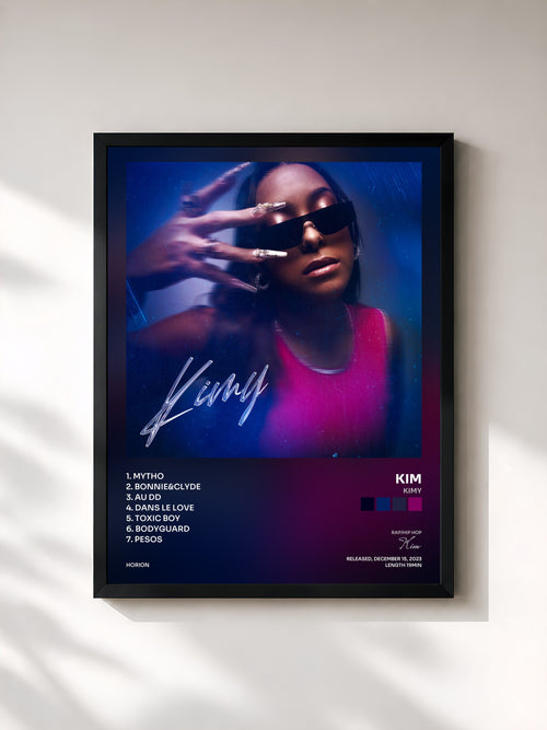 Kim · Kimy — Affiche encadrée