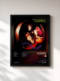 #noir Tableau de l'album Psychedelic Jungle de The Cramps, cadre noir, imprimé et encadré en France