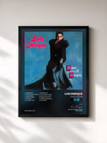 #noir Tableau de l'album Amor y Alegría de Luis Enrique, cadre noir, imprimé et encadré en France