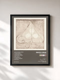 #noir Tableau de l'album Shields: B-Sides de Grizzly Bear, cadre noir, imprimé et encadré en France