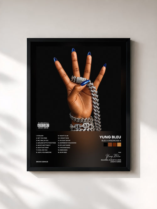 Yung Bleu · Bleu Vandross 4 — Affiche encadrée