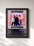 #noir Tableau de l'album Like Boys (Remixes) de Hyphen Hyphen, cadre noir, imprimé et encadré en France